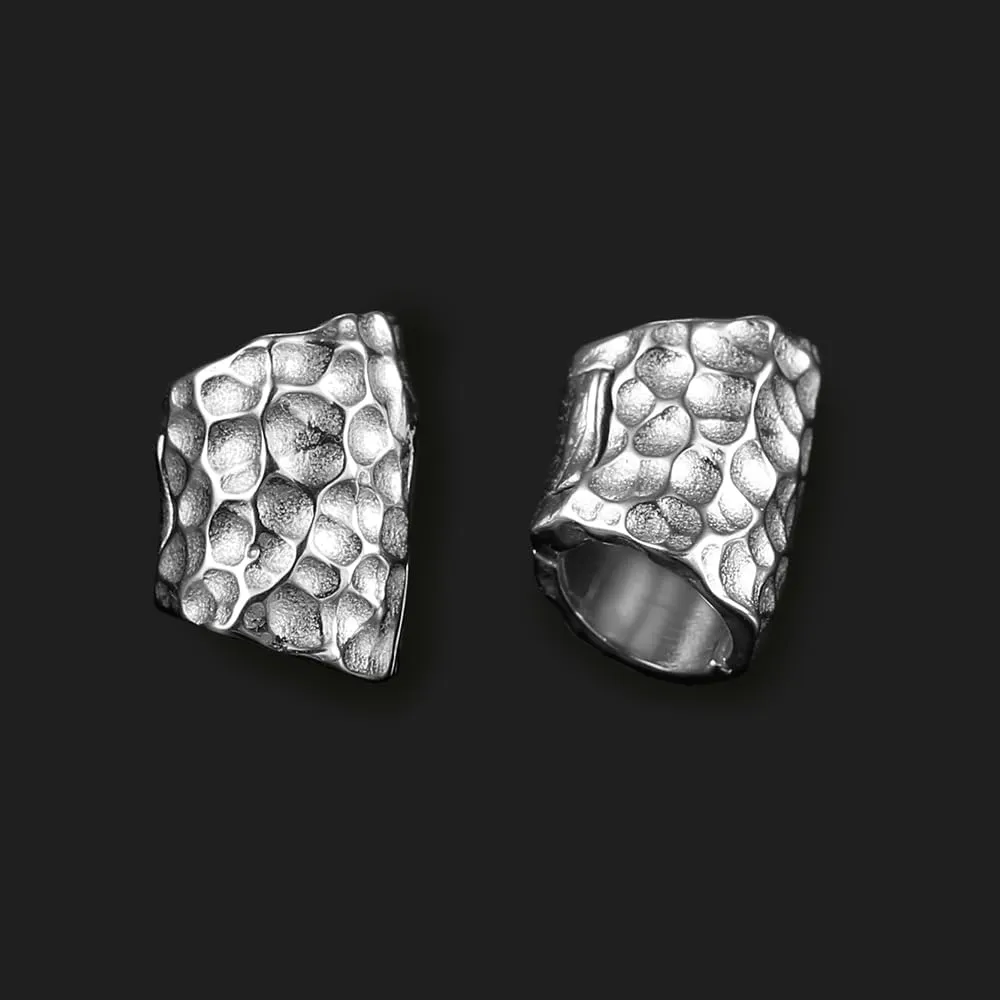Casvort 2 PCS Hypoallergenic 316 Stainless Steel 00G Ear Cuff for Stretched Lobe Simple Ear Gauges Plugs for Weights Earring Studs Clip on Cartilage Body Piercing Jewelry