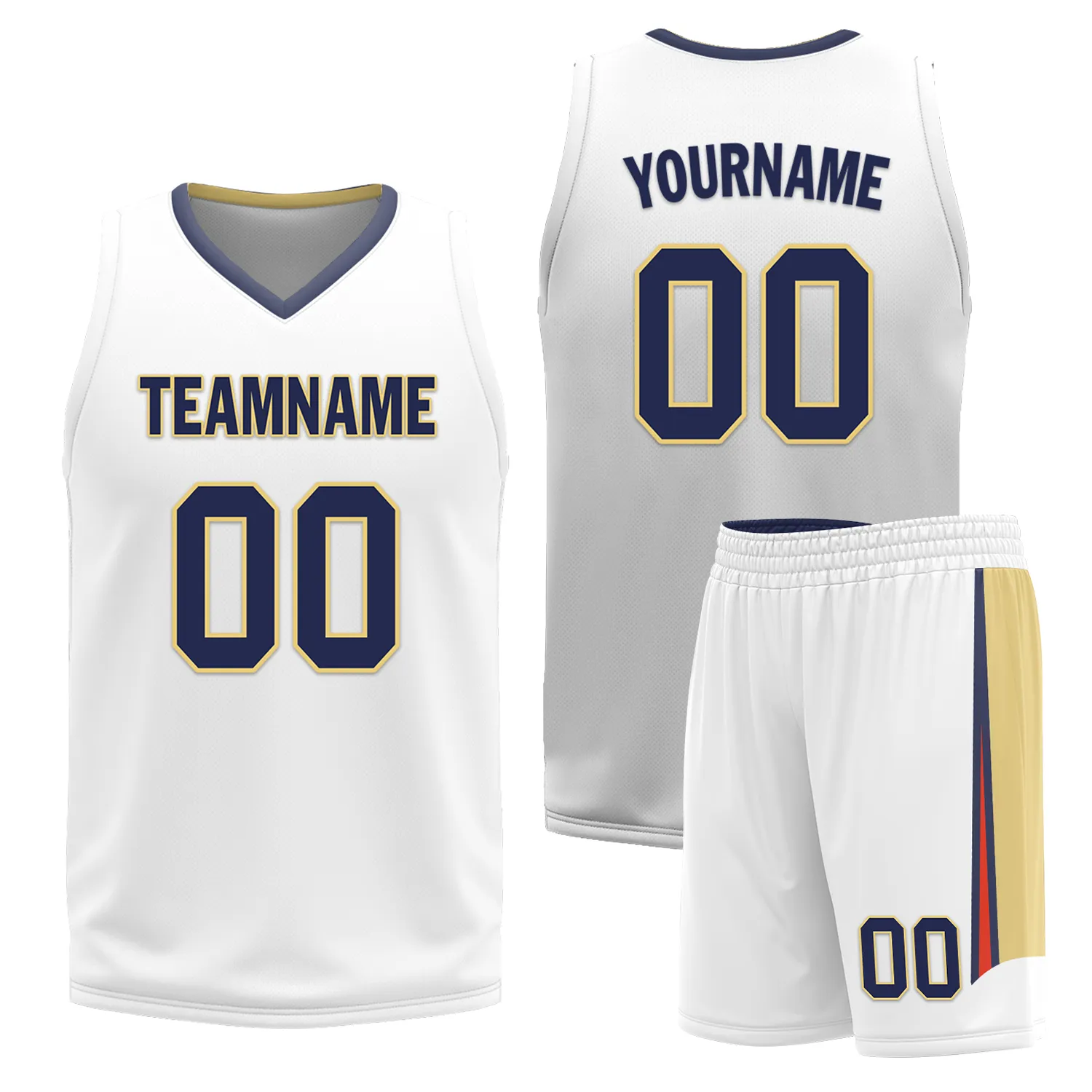 Custom Blue White Classic Style Reversible Basketball Uniform Personalized BBJR-D017050