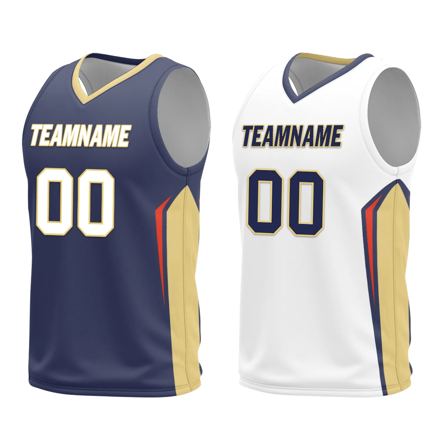 Custom Blue White Classic Style Reversible Basketball Uniform Personalized BBJR-D017050