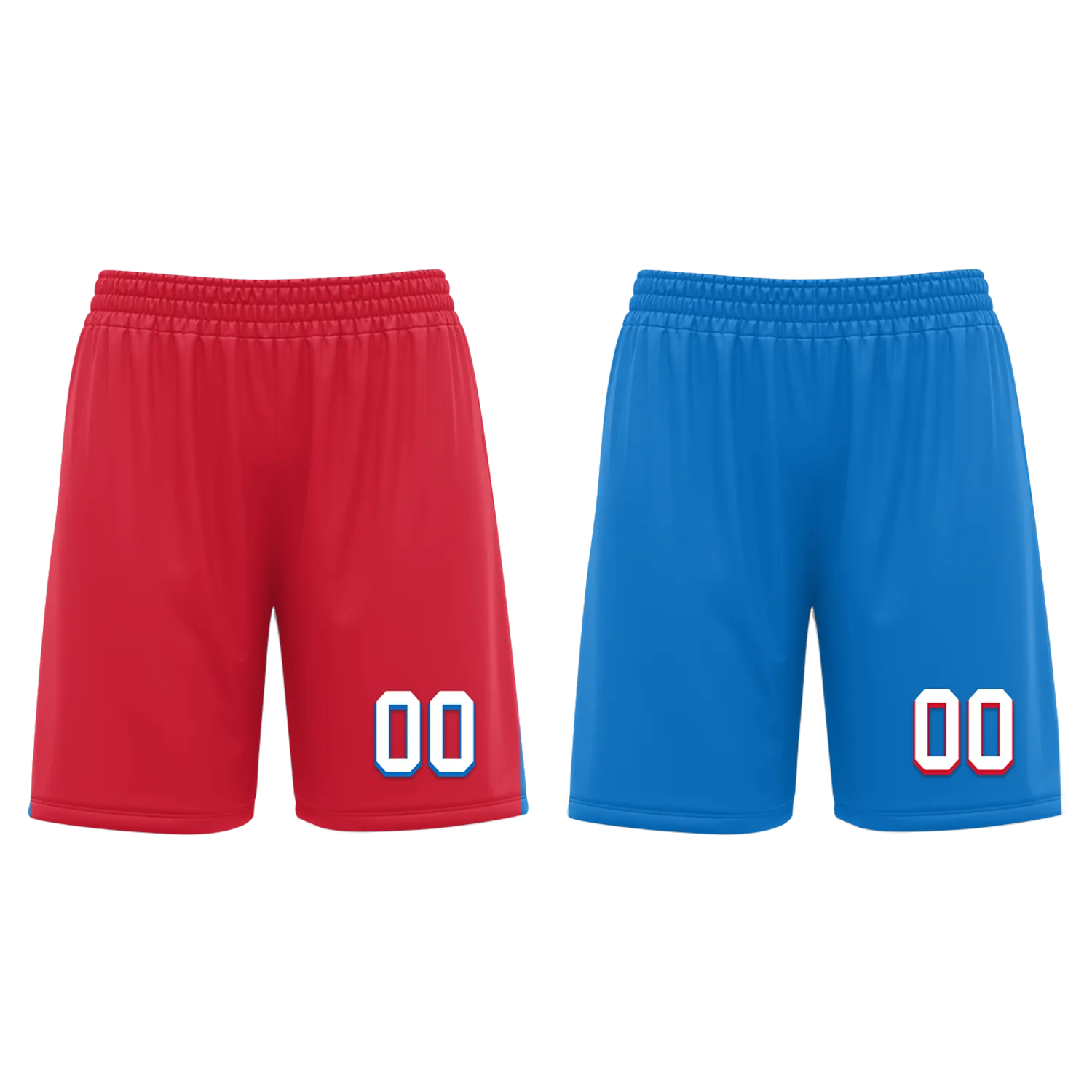 Custom Red Blue Classic Style Reversible Basketball Uniform Personalized BBJR-D017022
