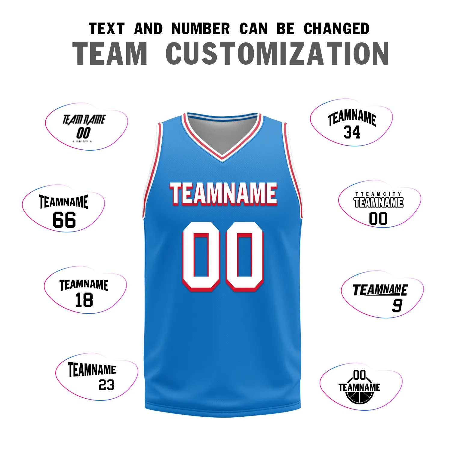 Custom Red Blue Classic Style Reversible Basketball Uniform Personalized BBJR-D017022