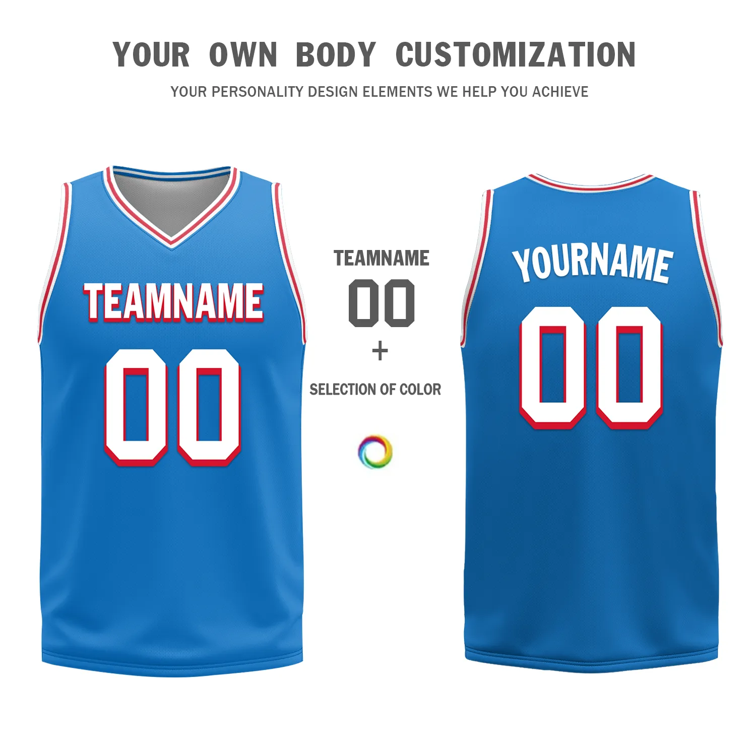 Custom Red Blue Classic Style Reversible Basketball Uniform Personalized BBJR-D017022