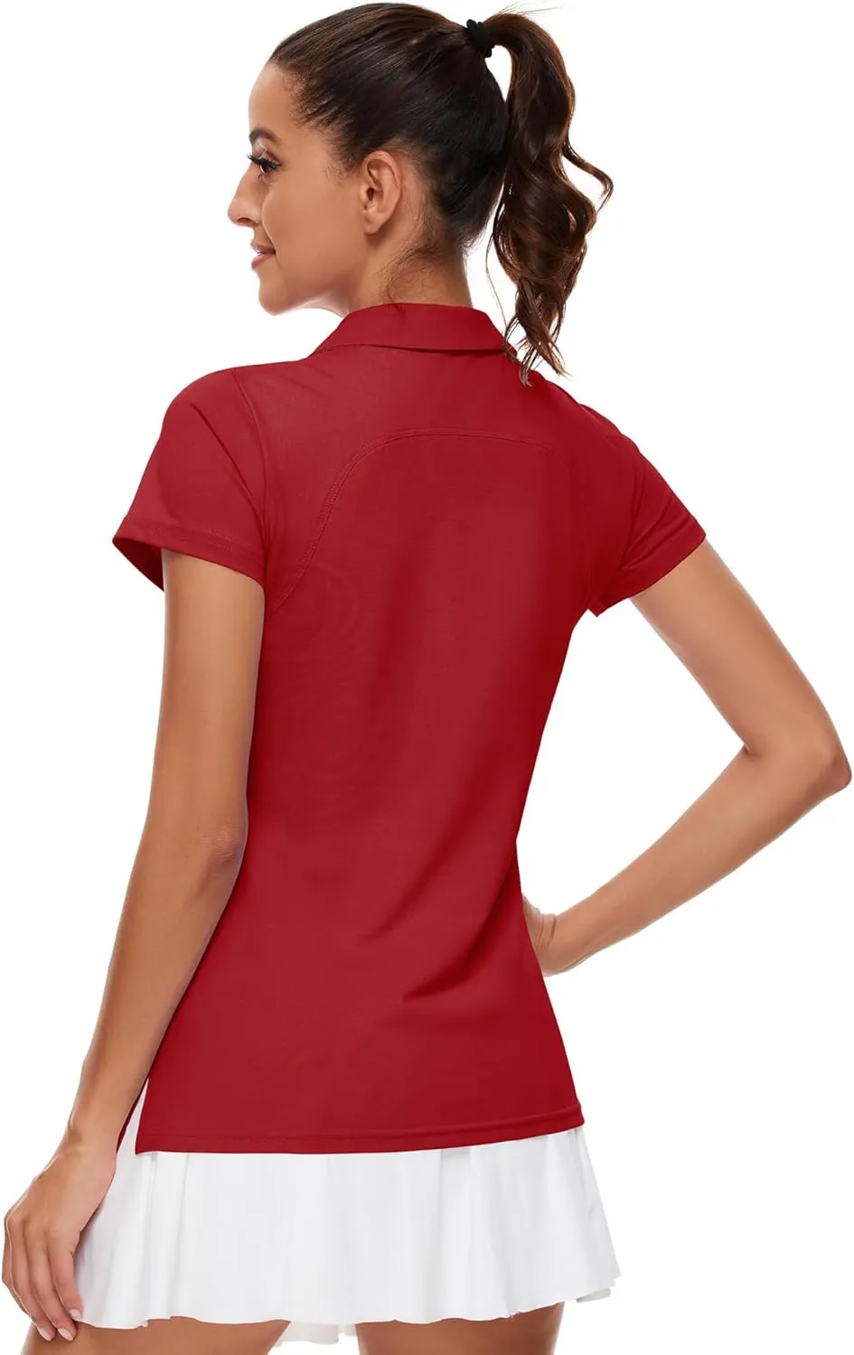 Ivicoer Womens Golf Shirt Polo Short Sleeve,Sleeveless,Long Sleeve Tennis Collared Top Athletic Clothes for Ladies