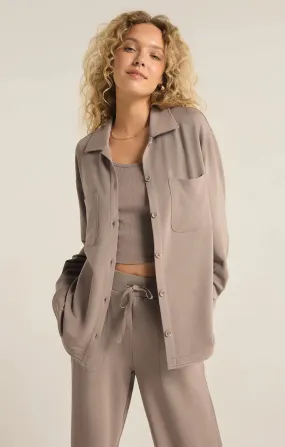 Layover Modal Fleece Button Up